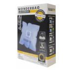Rowenta WB406140, WonderBag Classic, Vacuum Bags, Set of 5 bags + 1 adapter ring  (universal), 3-layered, Universal, Textile,