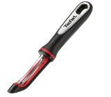 Tefal K2071014, Ingenio, Peeler, Kitchen tool, Stainless steel blades, 30x9.8x3.6cm, Up to 230°C, Dishwasher safe, black and red