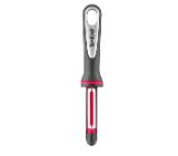 Tefal K2071014, Ingenio, Peeler, Kitchen tool, Stainless steel blades, 30x9.8x3.6cm, Up to 230°C, Dishwasher safe, black and red