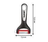 Tefal K2071814, Ingenio, Peeler "Y", Kitchen tool, Nylon/fiberglass, 25.4x9.4x2.4cm, Up to 230°C, Dishwasher safe, black and red