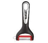 Tefal K2071814, Ingenio, Peeler "Y", Kitchen tool, Nylon/fiberglass, 25.4x9.4x2.4cm, Up to 230°C, Dishwasher safe, black and red