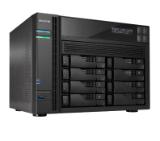 Asustor AS7008T, 8-Bay NAS, Intel Core i3 3.5 GHz Dual-Core, 2GB DDR3( max. 16GB),  8x 2.5" / 3.5" SATAII / SATAIII or SSD GbE x 2, HDMI, SPDIF, PCI-E (10GbE ready), USB 3.0 & SATA, LCD Panel, WoL, System Sleep Mode, 24 Ch. IP Cam(4 license incl.)