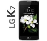 LG K7 Smartphone, 5.0" FWVGA IPS LCD (854x480), Cortex-A7 1.30GHz Quad-Core, 5MP/5MP Cam, 1GB RAM, 8GB eMMC, microSD up to 32GB, 802.11n, BT 4.1, GPS, Micro USB, Android 5.1 Lollipop, Black