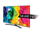 LG 49UH661V, 49" 4K UltraHD TV, 3840x2160, DVB-T2/C/S2, 1200PMI, Smart, ULTRA Slim, WiDi, WiFi 802.11.ac, Bluetooth, Miracast, DLNA, LAN, CI, HDMI, USB, TV Recording Ready, Narrow Bezel, Crescent Stand, Metallic/Titan