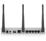 ZyXEL USG20W-VPN Firewall, 802.11ac/n Wireless (3x3/80MHz), 10x VPN (IPSec/L2TP), up to 15 SSL (5 included), 1x WAN, 1x SFP, 4x LAN/DMZ, 1x USB port, Optional: Content Filtering, Antispam (licenses)