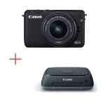 Canon EOS M10 black + EF-M 15-45mm IS STM + Canon Connect Station CS100