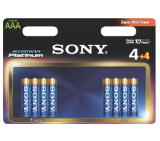 Sony AM4PT-B4X4D Alkaline LR3 Stamina Platinum 4+4 pcs, AAA