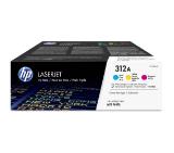 HP 312A 3-pack CYM Original LaserJet Toner Cartridges (CF440AM)