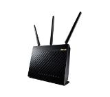 Asus RT-AC68U, Wireless-AC1900 Dual-Band USB3.0 Gigabit Router, 802.11ac, 1300Mbps (5GHz), 802.11n, 600 Mbps (2.4GHz), 2.4Ghz/5Ghz con-current dualband, ASUS AiCloud/AiRadar/VPN Server/USB printer Server / FTP server / Dual-core CPU, 1*USB2.0, 1*USB 3.0