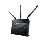 Asus RT-AC68U, Wireless-AC1900 Dual-Band USB3.0 Gigabit Router, 802.11ac, 1300Mbps (5GHz), 802.11n, 600 Mbps (2.4GHz), 2.4Ghz/5Ghz con-current dualband, ASUS AiCloud/AiRadar/VPN Server/USB printer Server / FTP server / Dual-core CPU, 1*USB2.0, 1*USB 3.0