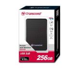 Transcend 256GB External SSD 400K, USB 3.0, MLC