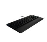 Logitech G213 Prodigy Gaming Keyboard, Lightsync, Spill Resistant, Palm Rest, Media Controls, Black