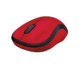 Logitech Wireless Mouse M220 Silent, red