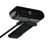 Logitech BRIO 4K Ultra HD Webcam, 5x HD Zoom, HDR, Autofocus, Black