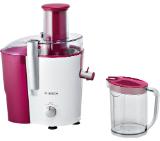 Bosch MES25C0,Centrifugal juicer 700 W, 2 speeds, 2 lt pulp container, 1.25 ltr juice container & foam separator, XL feeding tube (73 mm), ceramic knife, s/s sieve, plastic body, die-cast aluminum clamps, juice outlet with drip-stop and made of stainless