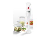 Bosch MSM14200, Blender, CleverMixx, 400 W, Included transparent jug & chopper, White, deep red