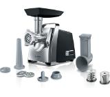 Bosch MFW67440, Meat mincer, ProPower 2000W, 3,5 kg/min, nr. 8, 3 sieves, kebbe attachment, shredder with 2 drums, reverse function