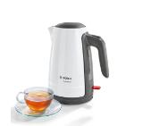 Bosch TWK6A011, Plastic kettle, ComfortLine, 2000-2400 W, 1.7 l, OneCup function, White