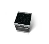 Bosch HCA743250E, Cooker 3D HotAir, ceramic hob, display, push buttons, 8 features, inox
