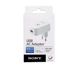 Sony Charger with 1 USB slot, 2.1A fast charge, 50cm cable A-C included