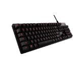 Logitech G413 Mechanical Gaming Keyboard, Romer-G Tactile, Red Backlighting, Aluminium Alloy, Gaming Keycaps, Macros, Carbon