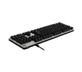 Logitech G413 Mechanical Gaming Keyboard, Romer-G Tactile, White Backlighting, Aluminium Alloy, Gaming Keycaps, Macros, Silver