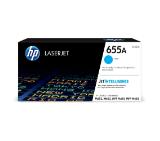 HP 655A Cyan Original LaserJet Toner Cartridge (CF451A)