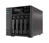 Asustor AS6404T, 4-Bay NAS, Intel Apollo Lake Quad-Core Intel  J3455 up to 2.3 GHz, 8 GB SO-DIMM DDR3L, GbE x 2, USB 3.0 x 4 (Type A x3, Type C x1), WOW (Wake on WAN), WOL, System Sleep Mode, AES-NI hardware encryption, with lockable tray