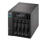 Asustor AS6404T, 4-Bay NAS, Intel Apollo Lake Quad-Core Intel  J3455 up to 2.3 GHz, 8 GB SO-DIMM DDR3L, GbE x 2, USB 3.0 x 4 (Type A x3, Type C x1), WOW (Wake on WAN), WOL, System Sleep Mode, AES-NI hardware encryption, with lockable tray