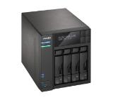 Asustor AS7004T-I5, 4-Bay NAS, Intel Core i5 3.0 GHz Quad-Core, 8GB DDR3, GbE x 2, HDMI, SPDIF, PCI-E (10GbE ready), USB 3.0 & SATA, LCD Panel, WoL, System Sleep Mode, with lockable tray