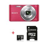 Sony Cyber Shot DSC-W830 pink + Transcend 8GB micro SDHC UHS-I Premium (with adapter, Class 10)