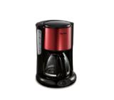 Tefal CM361E38, Subito 4, Coffee machine, 1.25l capacity, 10/15 cups, black/red