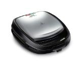 Tefal SW342D38, Snack Time 3 in 1, Multifunctional, 3 removable plates for triangular sandwiches, pannies and waffles, non-stick coating, standby indicator, warmer indicator, inox/black
