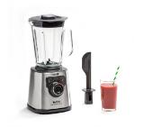 Tefal BL811D38, Mastermix Premium Blender, 1200 W, Thermo jug of impact glass, Total capacity: 2l, Speed control button, 6 removable blades, 3 programs, stainless steel