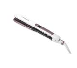 Rowenta SF7510F0, Brush&Straight Premium Care, LCD display, 130 - 200 ° C, Replaceable Plates, Ionizer, Cover type: Cashmere Keratin, Warm-up time: 15 sec, White / Purple
