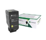 Lexmark 73B20Y0 CS/CX827 Yellow Return Programme 15K Toner Cartridge