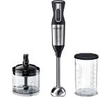 Bosch MSM6S20B, Hand blender, 750 W, 12 speed settings, turbo button, high quality stainless steel mix foot, mini chopper, black/brushed stainless steel