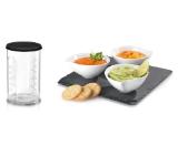 Bosch MSM6S20B, Hand blender, 750 W, 12 speed settings, turbo button, high quality stainless steel mix foot, mini chopper, black/brushed stainless steel