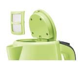 Bosch TWK7506, Plastic kettle, cordless, 1850-2200 W, 1.7 l capacity, automatic switch off, matcha green/black grey