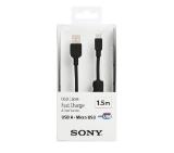 Sony CP-AB150B Micro USB cable, 1.5m, black