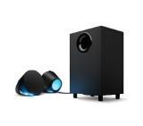 Logitech G560 Lightsync PC Gaming Speakers, 240W Peak (120W RMS), USB, 3.5mm, Bluetooth 4.1, Headphone Jack, Subwoofer, Black