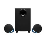 Logitech G560 Lightsync PC Gaming Speakers, 240W Peak (120W RMS), USB, 3.5mm, Bluetooth 4.1, Headphone Jack, Subwoofer, Black