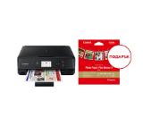 Canon PIXMA TS5050 All-In-One, Black + Canon Plus Glossy II PP-201, 5x5", 20 sheets