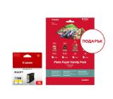 Canon PGI-1500XL Y + Canon Photo Paper Variety Pack A4 & 10 x 15cm (VP-101)