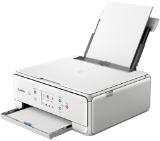 Canon PIXMA TS6151 All-In-One, White + Canon Plus Glossy II PP-201, 5x5", 20 sheets