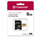 Transcend 8GB micro SD UHS-I U3 (with adapter), MLC