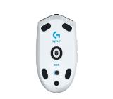 Logitech G305 Wireless Mouse, Lightsync RGB, Lightspeed Wireless, HERO 12K DPI Sensor, 400 IPS, 6 Programmable Buttons, White