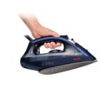 Tefal FV1713E0, Virtuo dress blue, 2000W - 0 - 24 g/min - 0 - 90g/min - Manual setting - Non stick soleplate - Ergonimic steam trigger - water tank 200mL - anti drip - power cord length 1,9M - eco mode