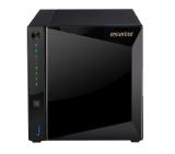 Asustor AS4004T, 4 Bay NAS, Marvell Armada A7020 Duad-Core, 2 GB DDR4, Gbe x2, 10G Base-T x1(RJ-45), WoL, System Sleep Mode