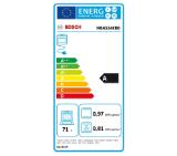 Bosch HBA554EB0, Oven ecoClean full, 1 level rails, Black
